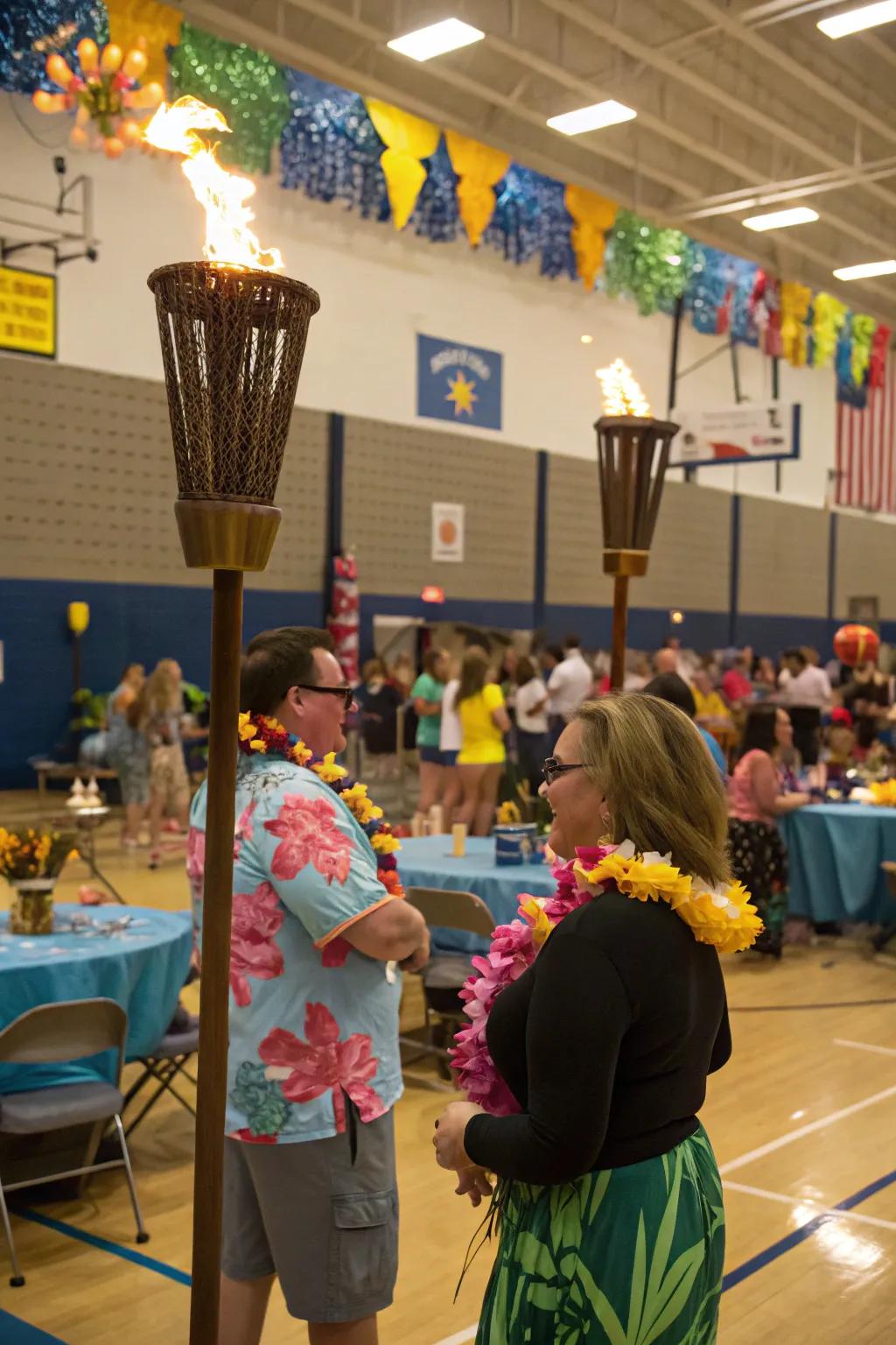 A Hawaiian-themed attendance celebration bringing tropical vibes to school.