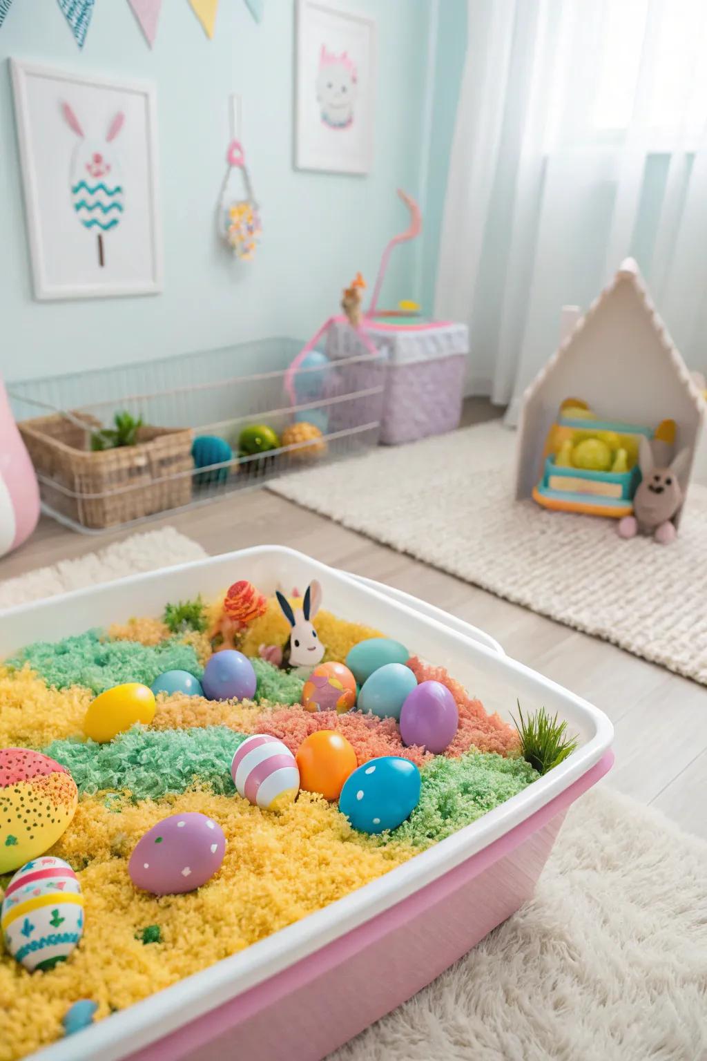 A striking seasonal sensory container ideal for inquisitive young children.