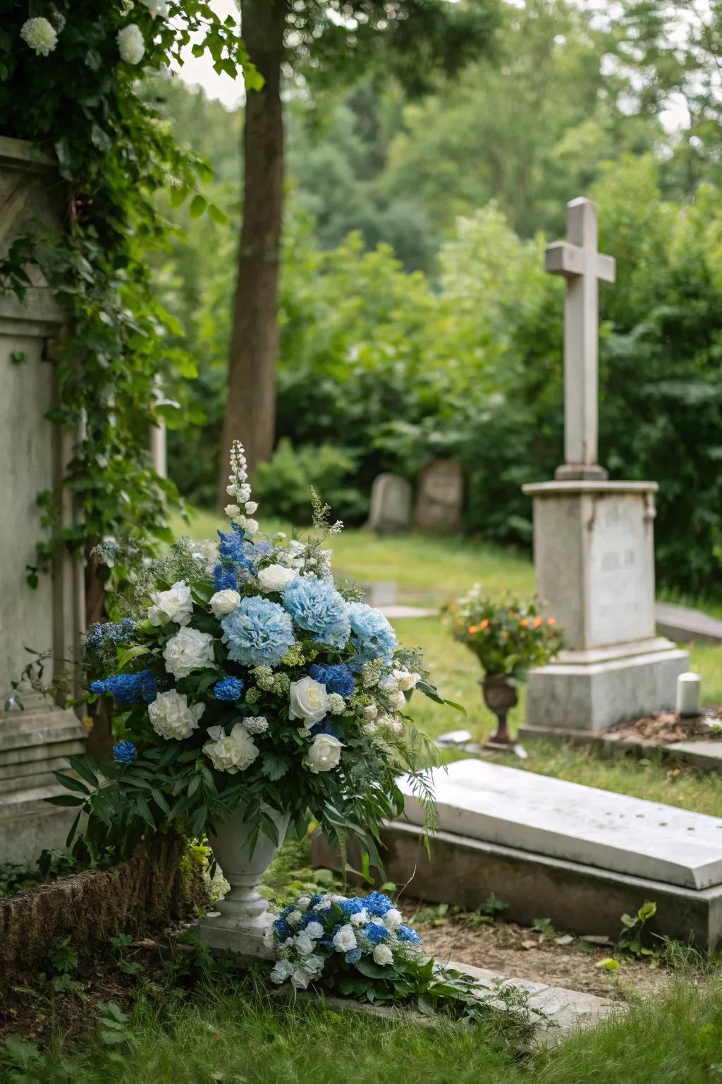 An elegant floral display to honor Father's Day.