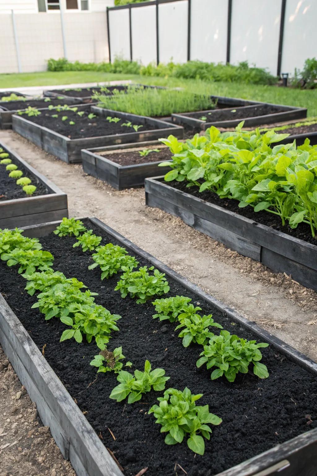 Crisp edges and vibrant greens make your garden pop.