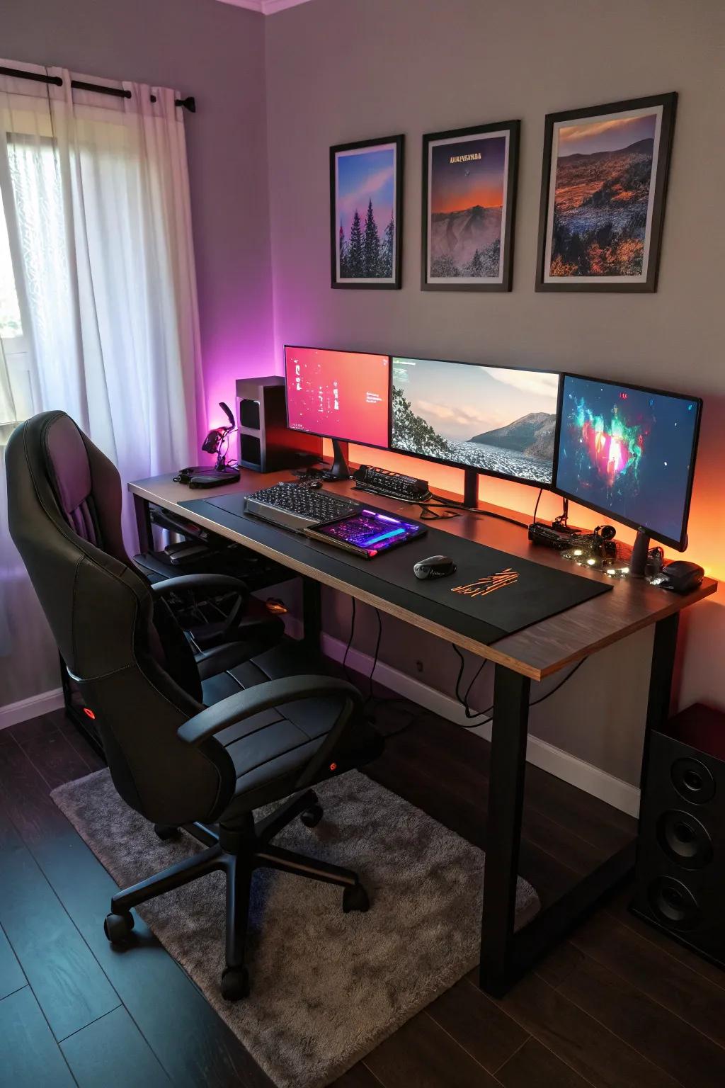 Broaden your view with a setup featuring multiple screens.