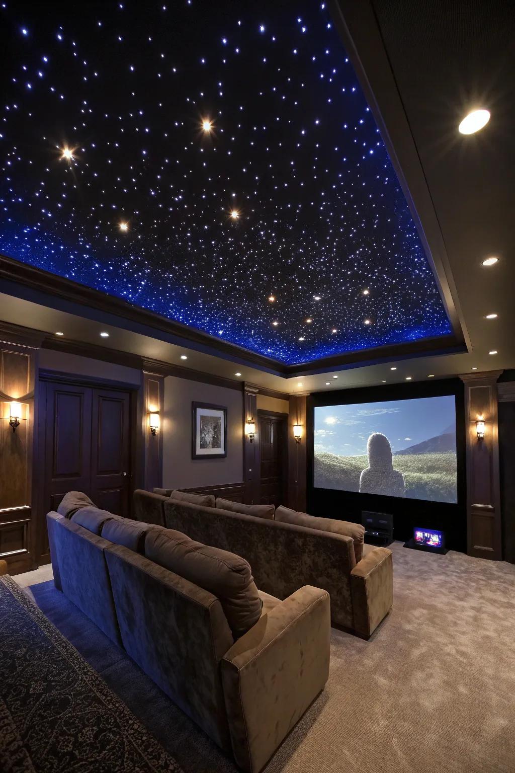 Transform your ceiling into an enchanting starlit vista.