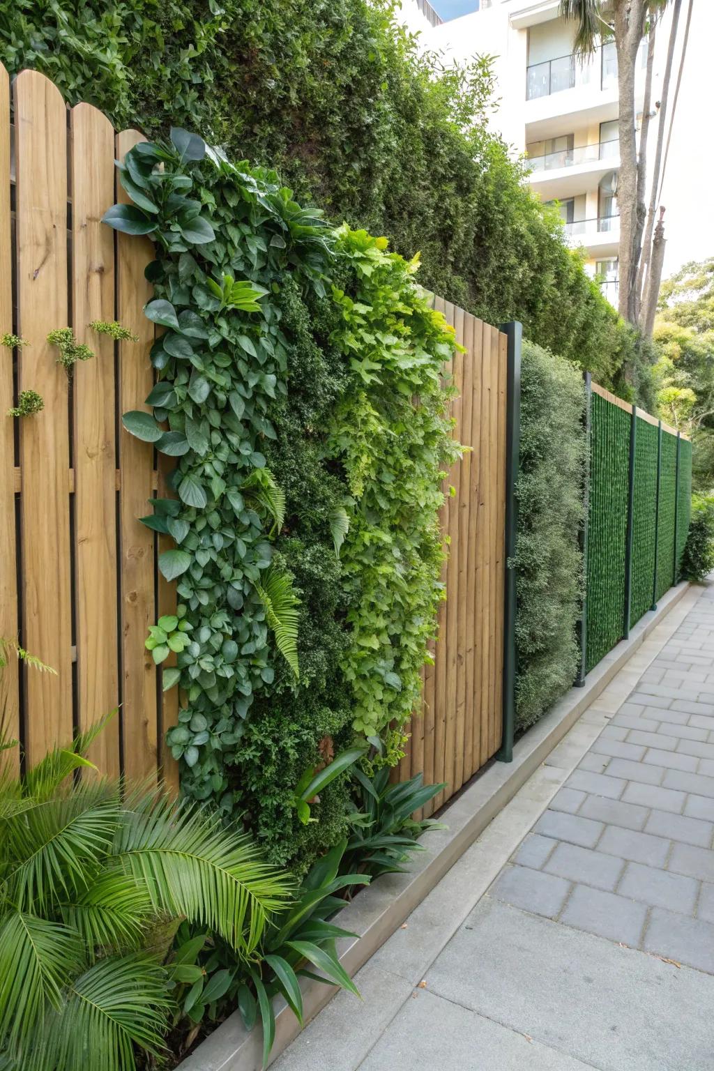 Vertical gardens introduce both height and a tactile element to any setting.