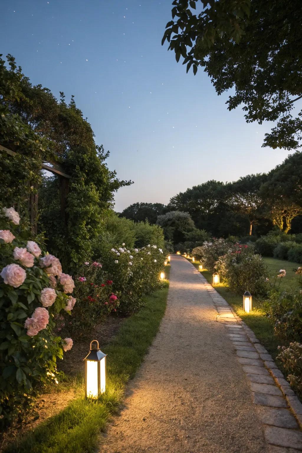 Pathway luminaires lay the foundation for a captivating evening within your garden.