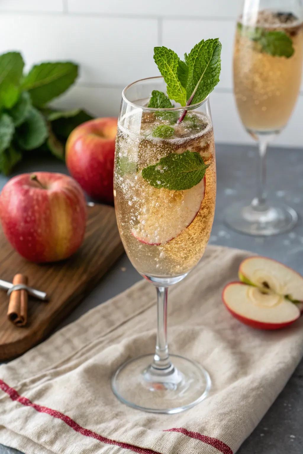 Sparkling cider punch for a bubbly celebration.