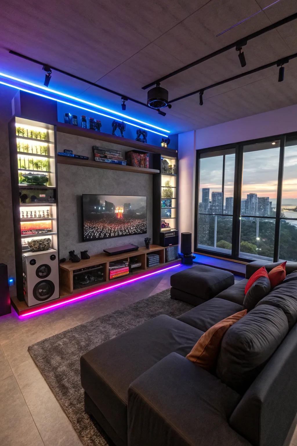 Sense the gameplay with sound-reactive illumination.