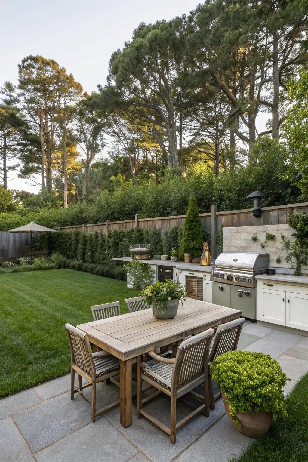 Entertaining is effortless with a well-designed outdoor kitchen.