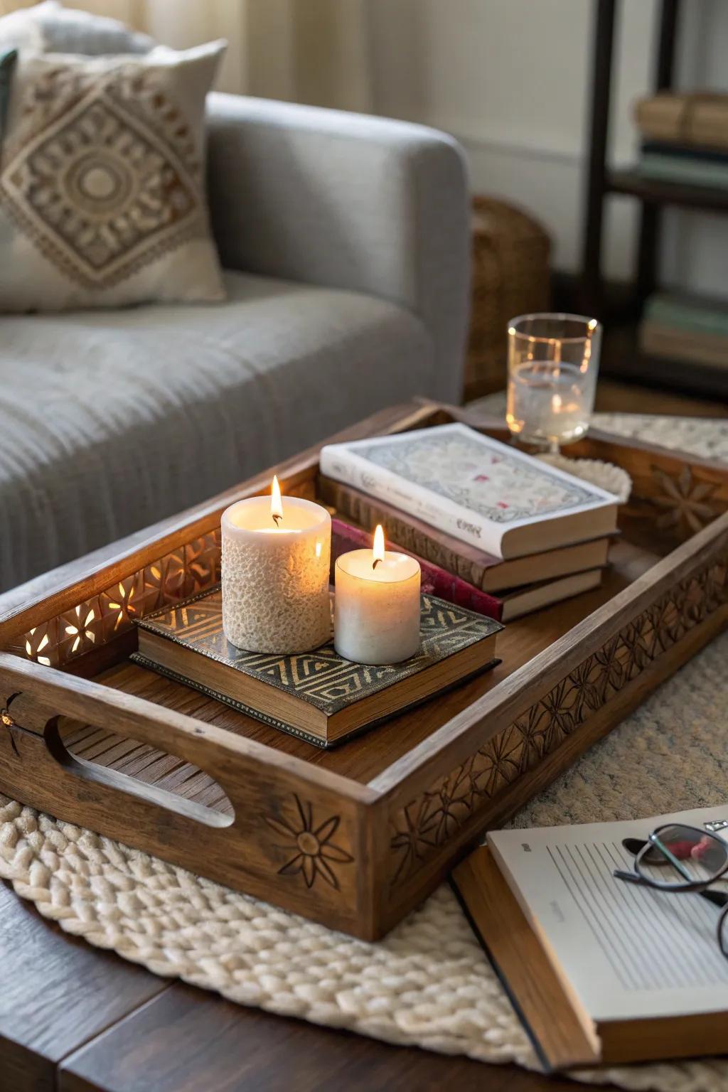A refined presentation tray that elevates any home decor.