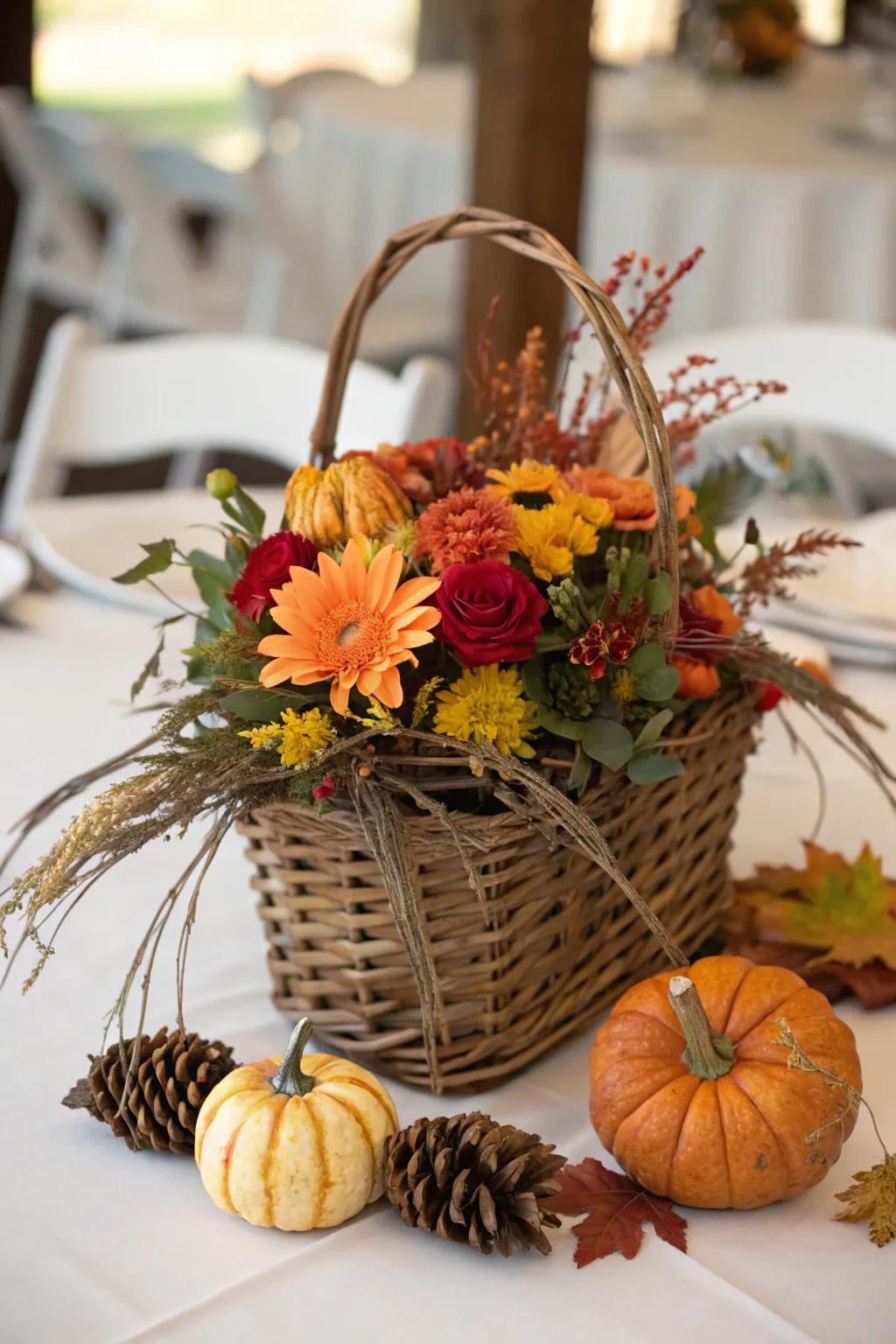 Wicker baskets offering a cozy touch