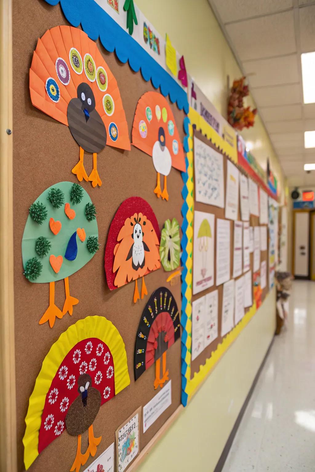 Turkey Time showcasing unique designs by preschoolers.