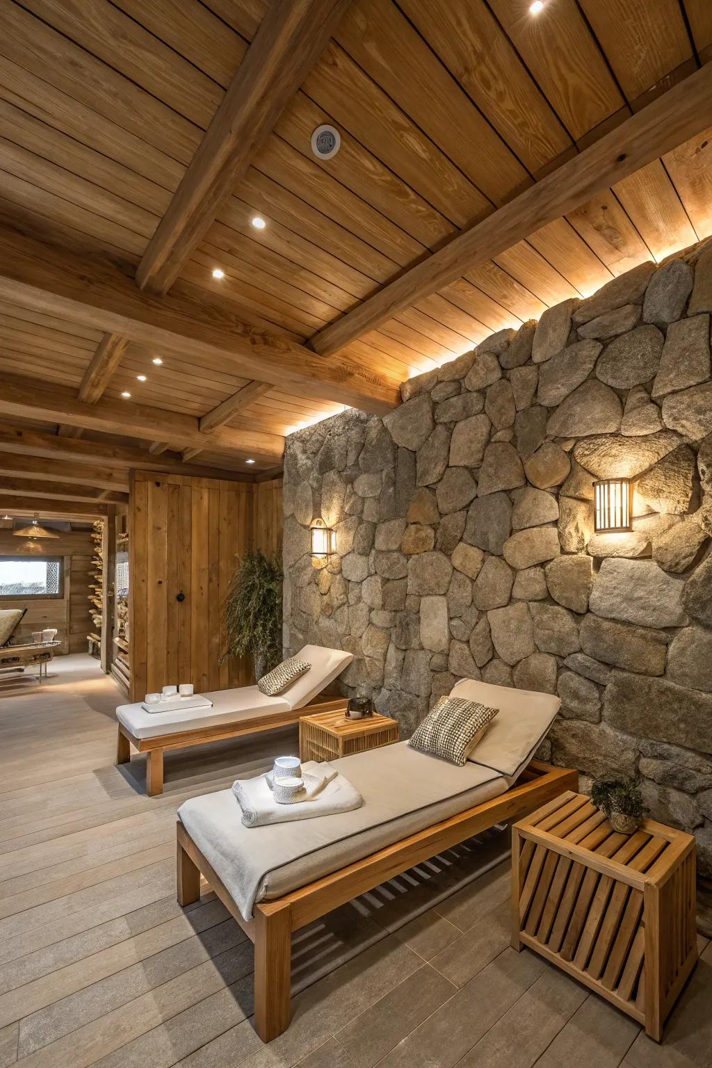 A room featuring organic elements and a comfortable vibe
