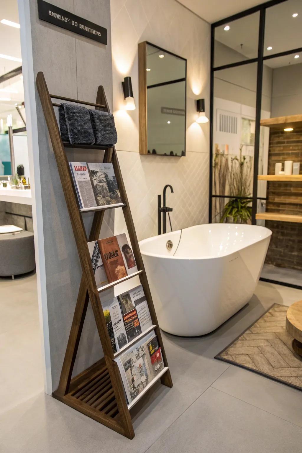 Artistic racks make bold statements.