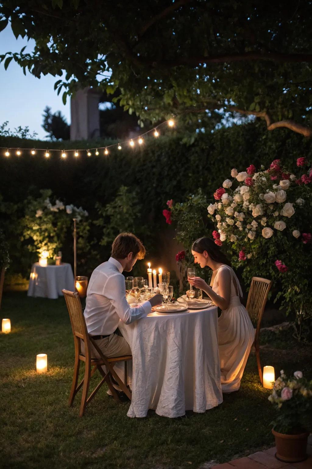 Candlelit romance for an intimate celebration.