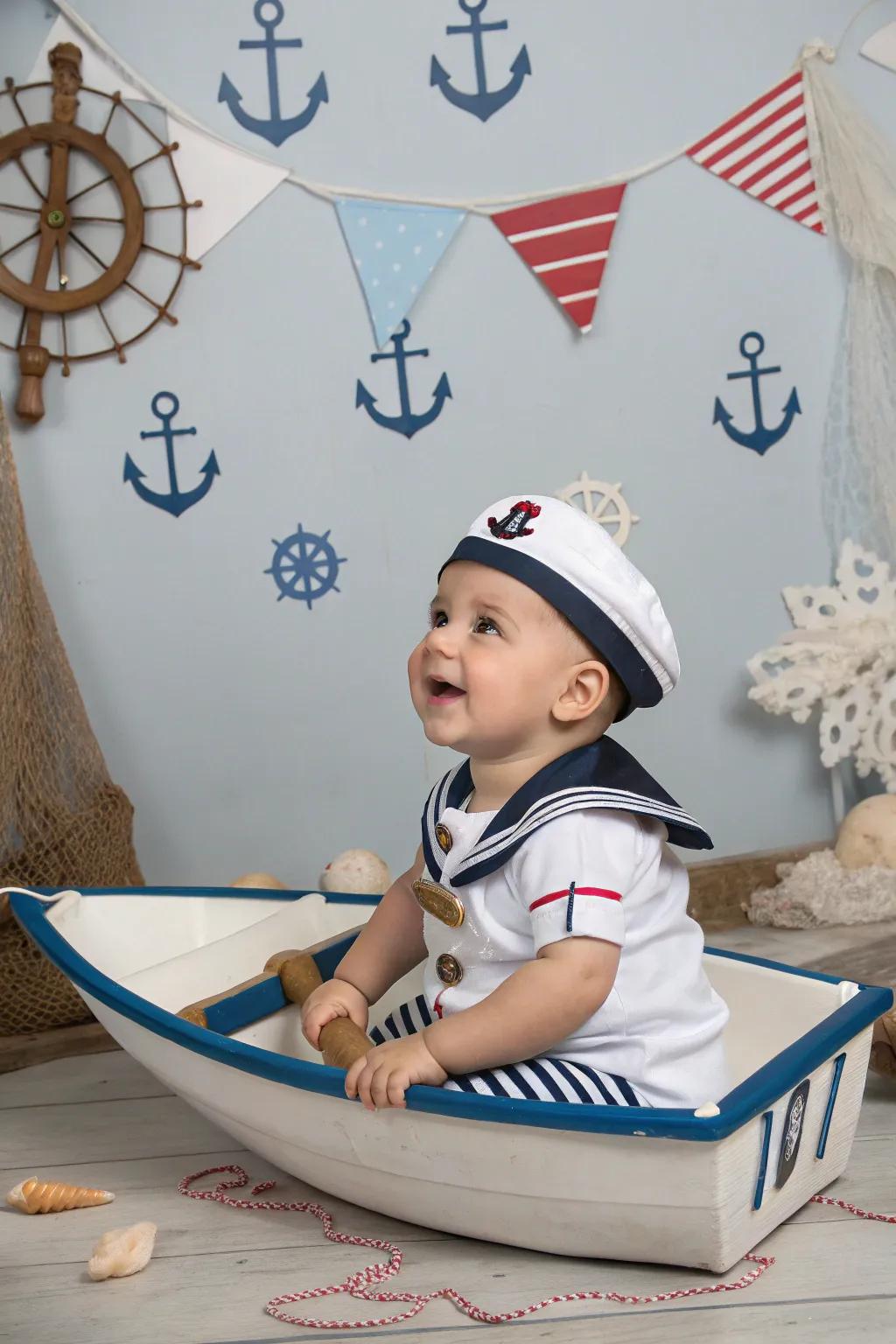 Nautical sailor attire for All Hallows' Eve adventures.