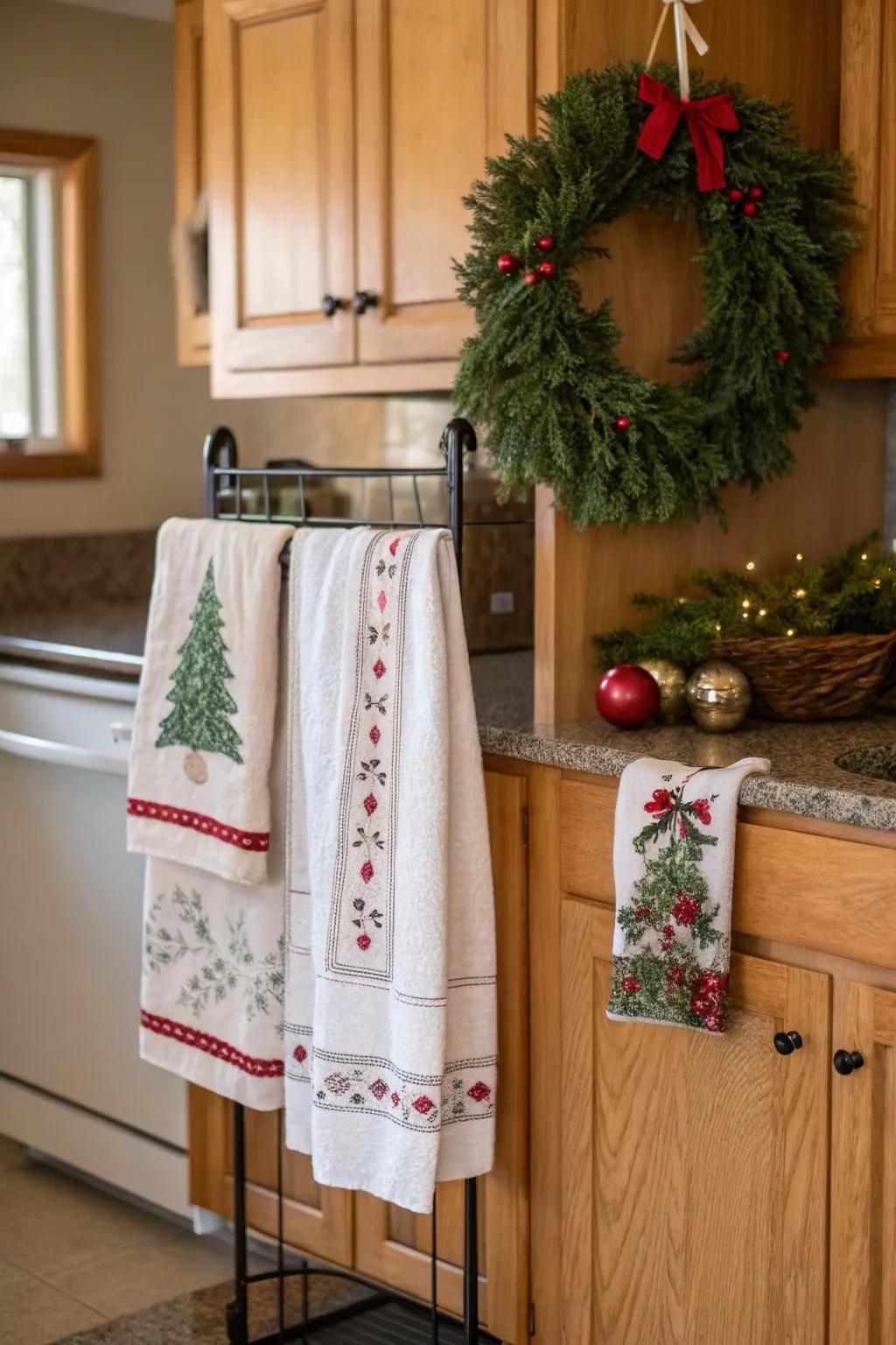 A kitchen ready for holiday cheer.