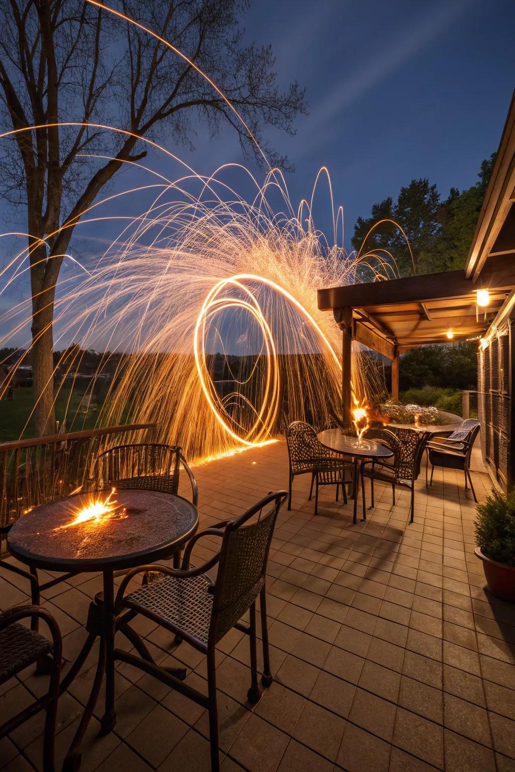 Ignite your inventiveness with fiery metallic fiber embers.