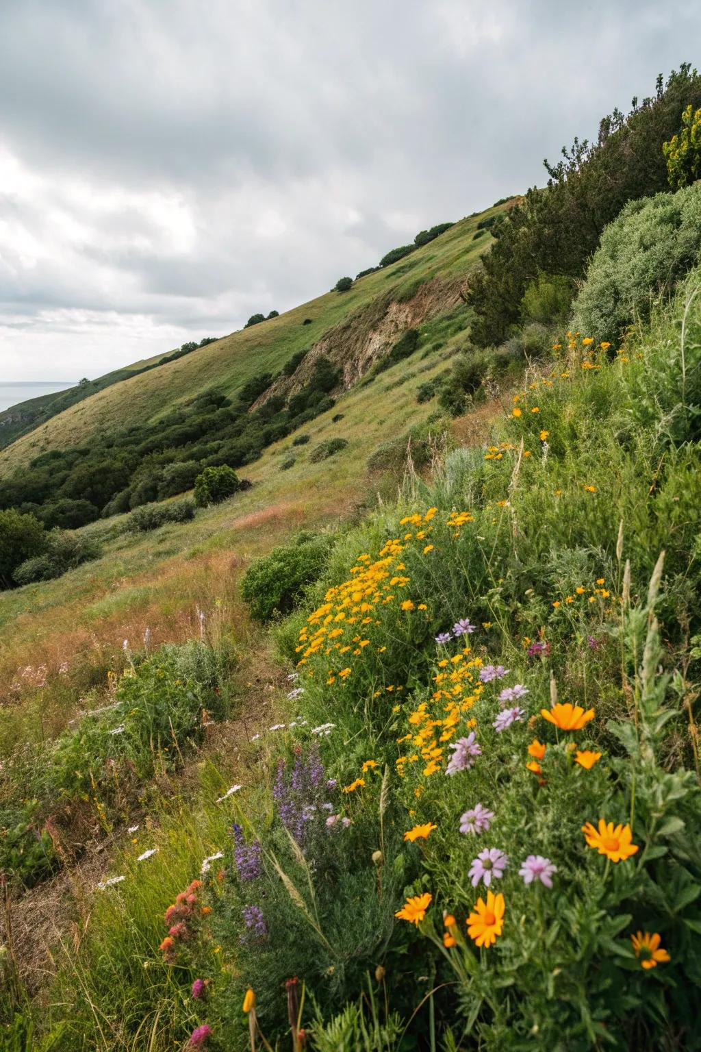 Native plantings thrive with minimal care and support local wildlife.