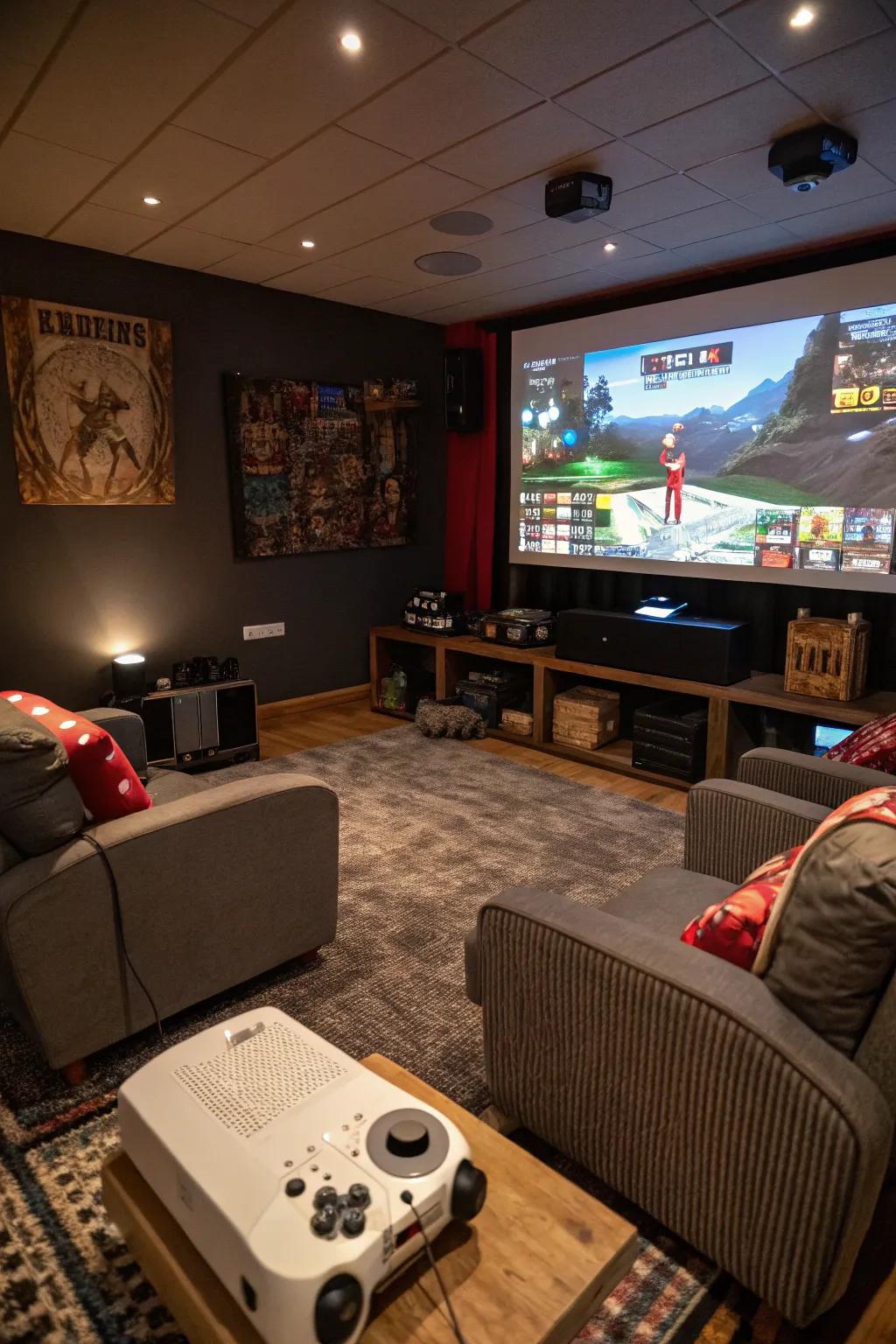 Amplify your gaming sessions with an immersive projector.