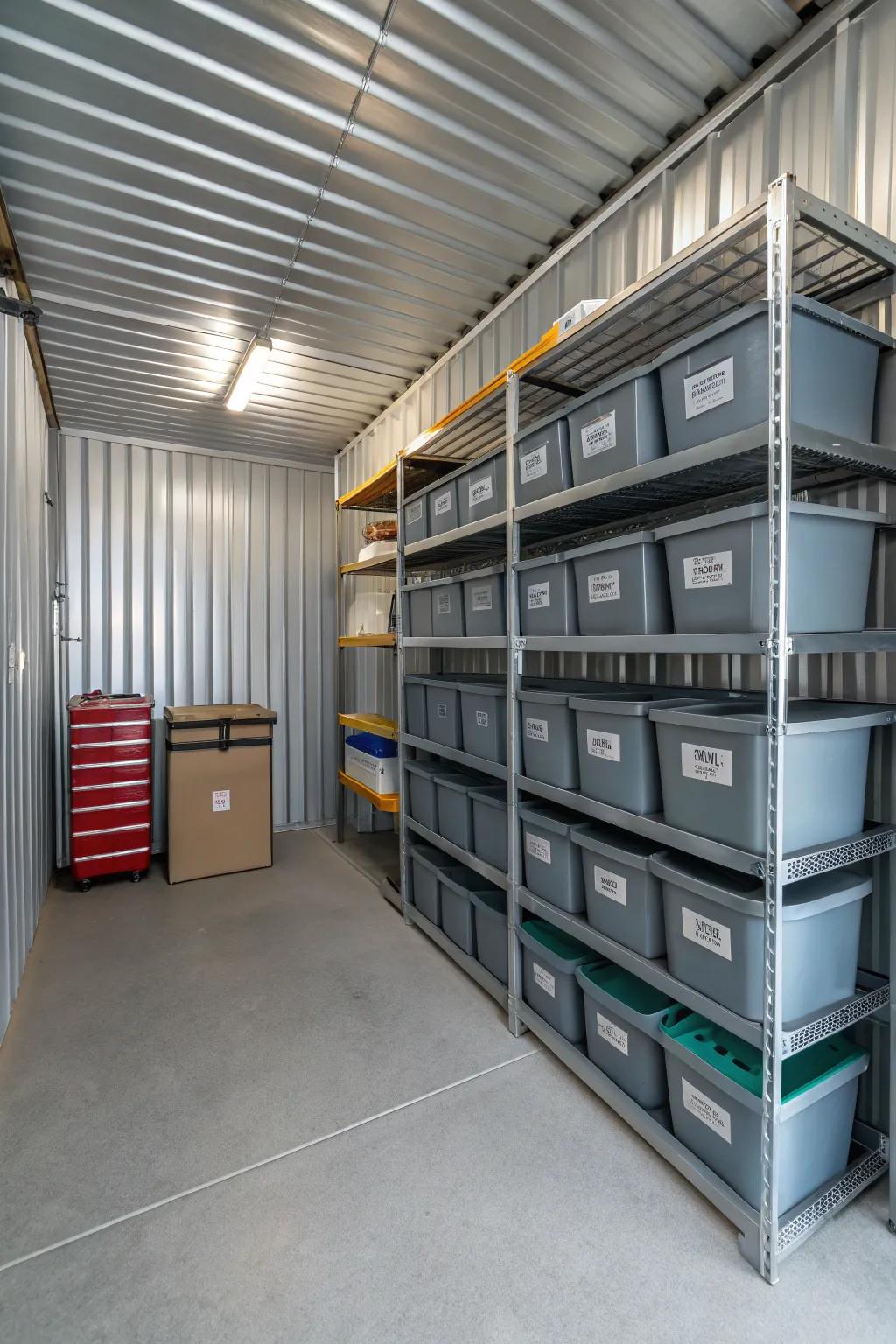 Labels sustain orderly and accessible archiving.