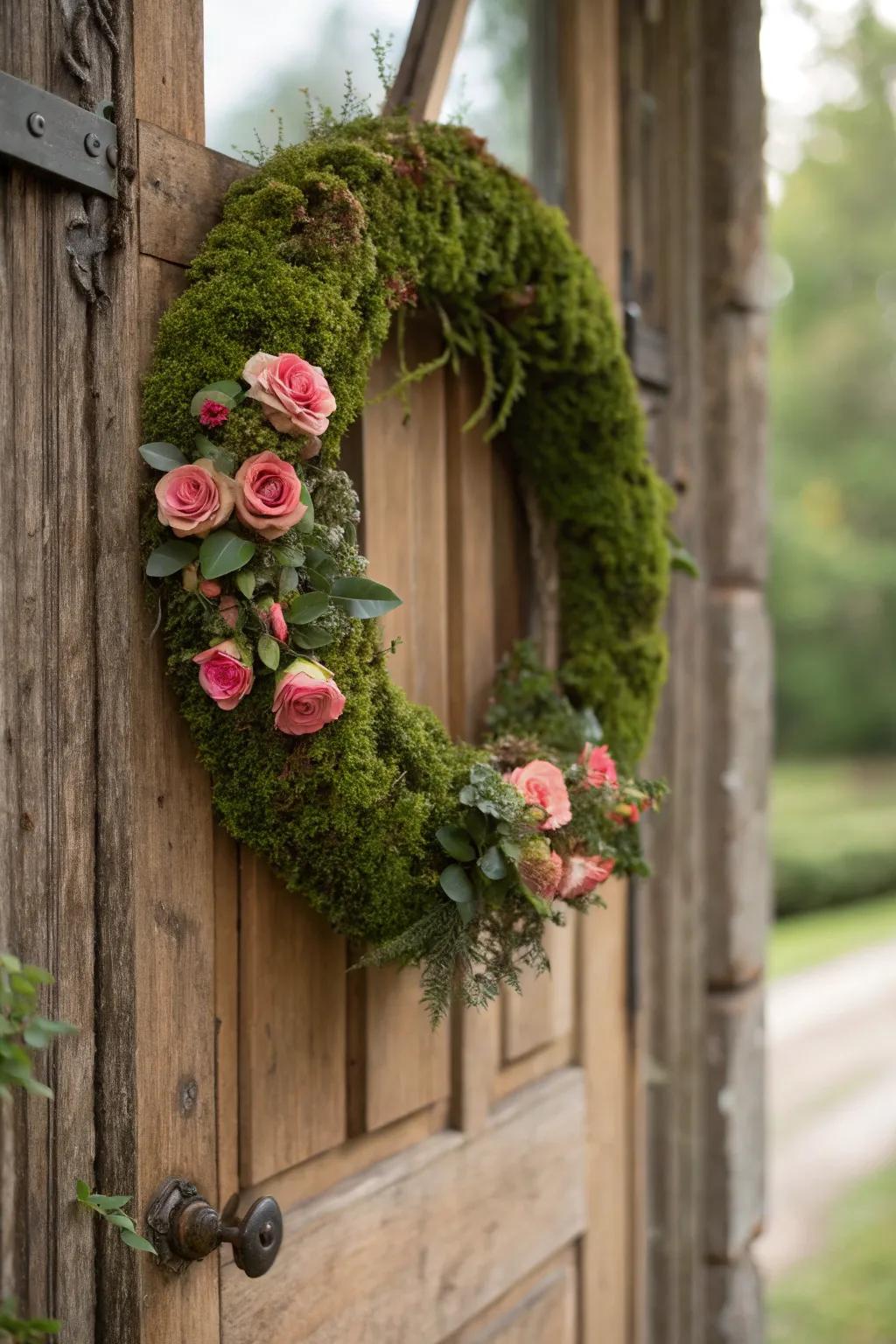A vibrant garland of sun jewels constitutes a stunning entryway embellishment.