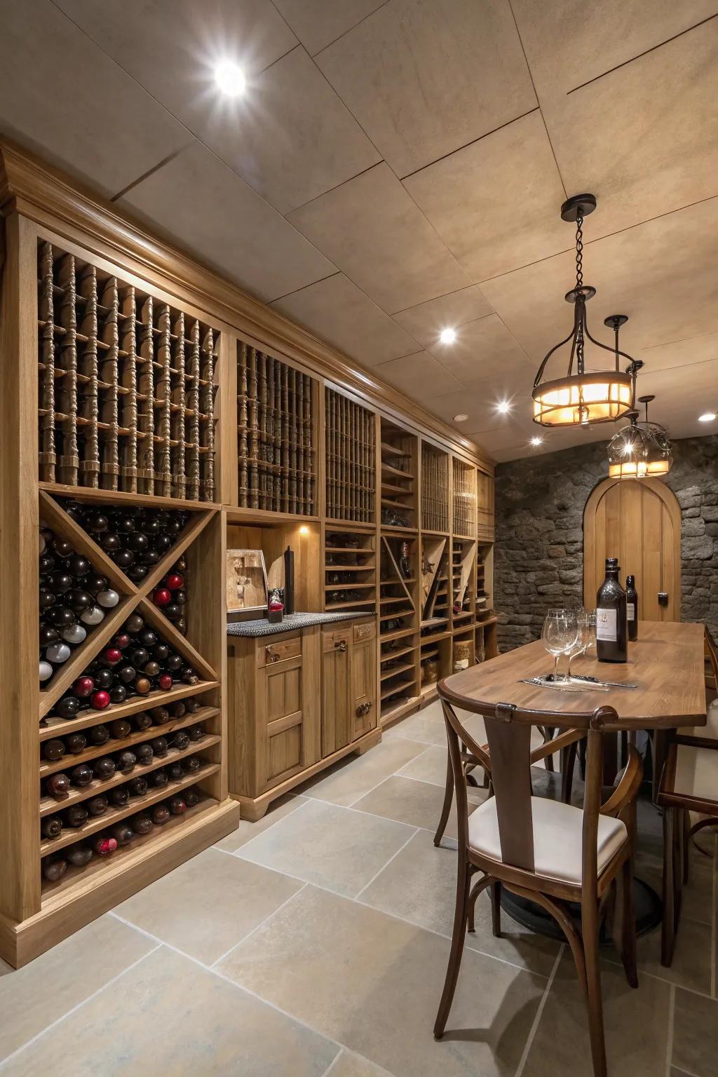 Preserve your wine collection in a stylish pole barn cellar.