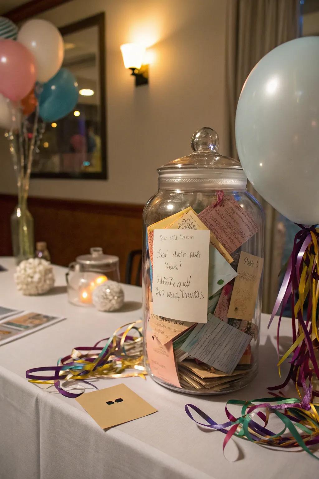 A remembrance container creates a sincere keepsake for the retiree.
