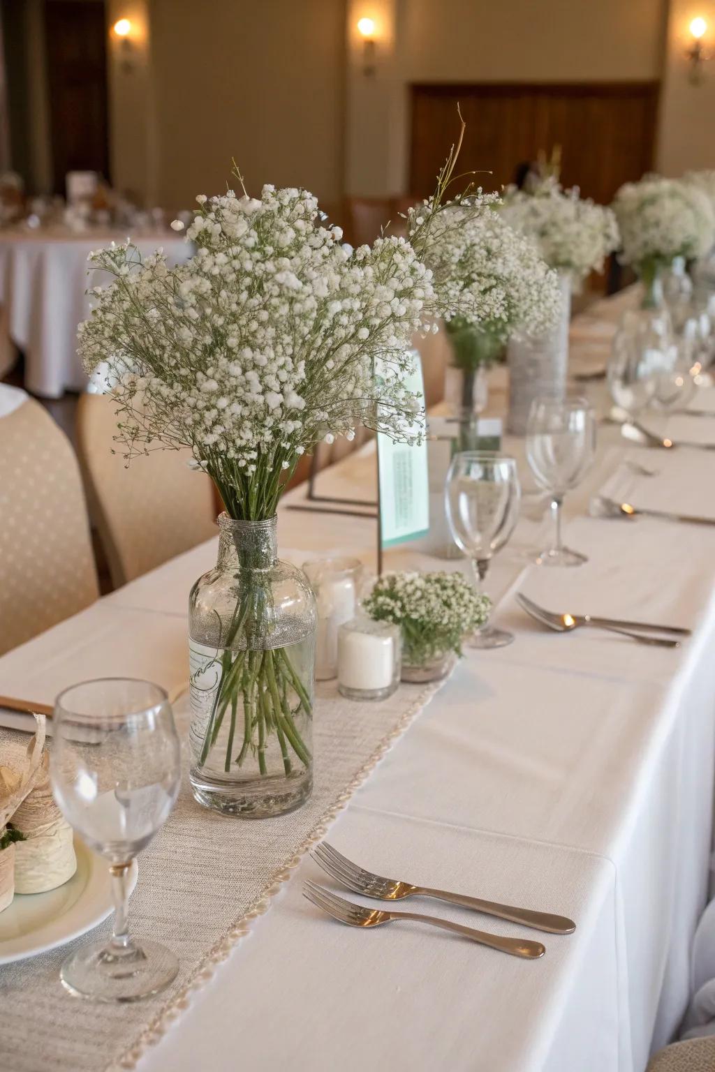 Baby’s breath adding an airy elegance