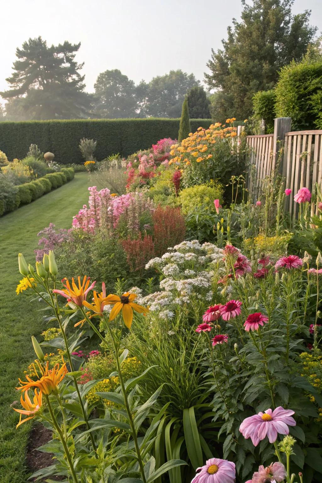 Perennials giving enduring beauty year after year.