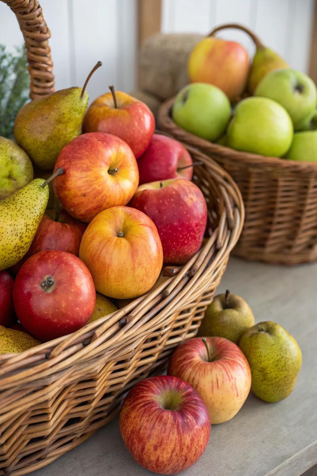 Fresh seasonal fruit for a burst of color and health.