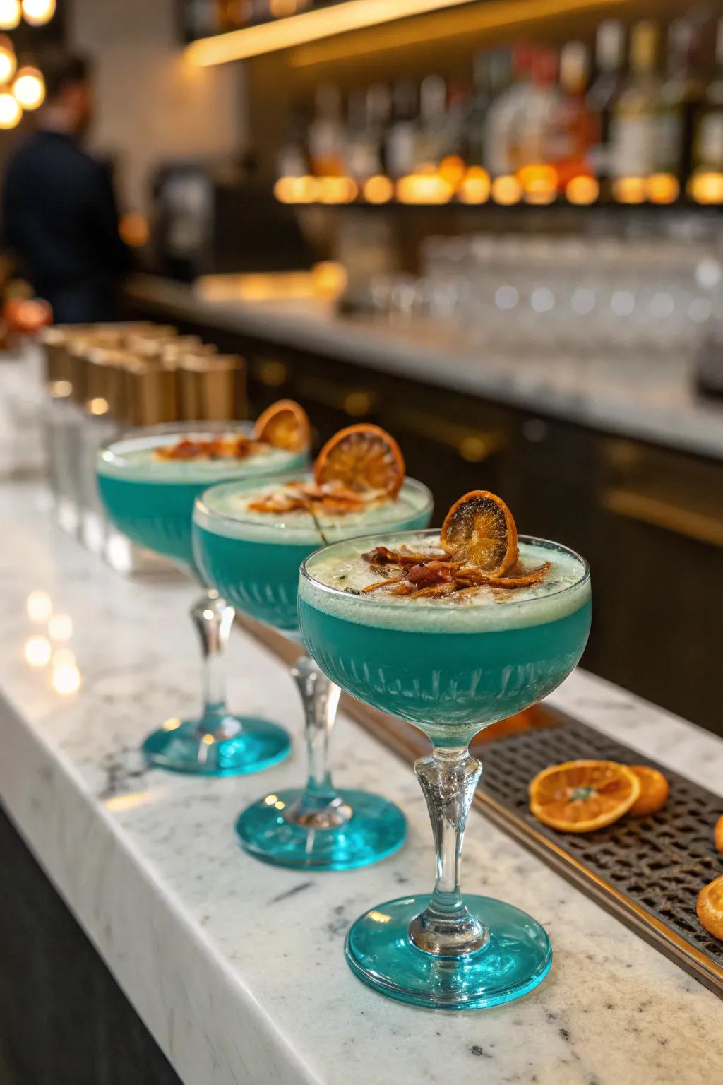 Signature drinks that are a feast for the eyes and taste buds.