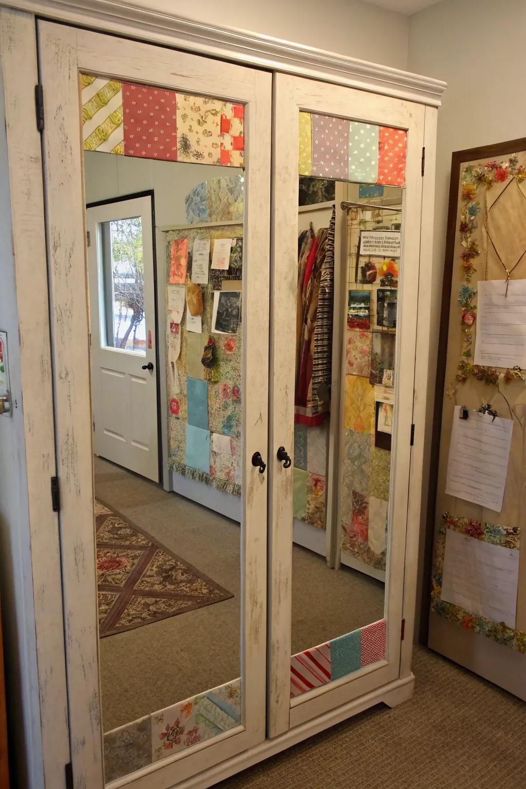 Blended media constituents yield a distinctive and eclectic style.