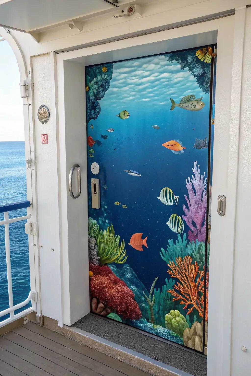 Explore the ocean with under the sea-themed decorations.