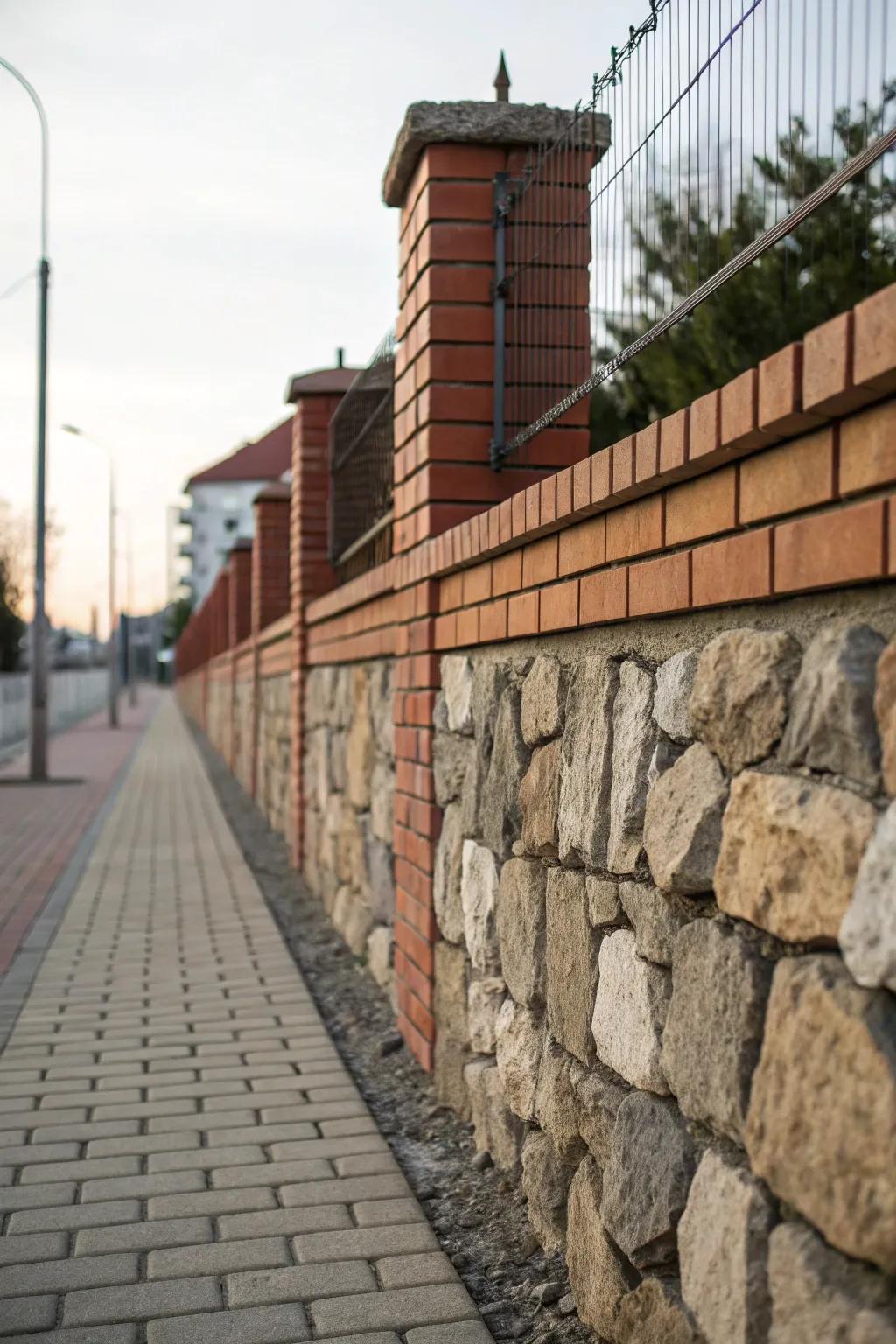 Layered textures add depth to your perimeter walls.