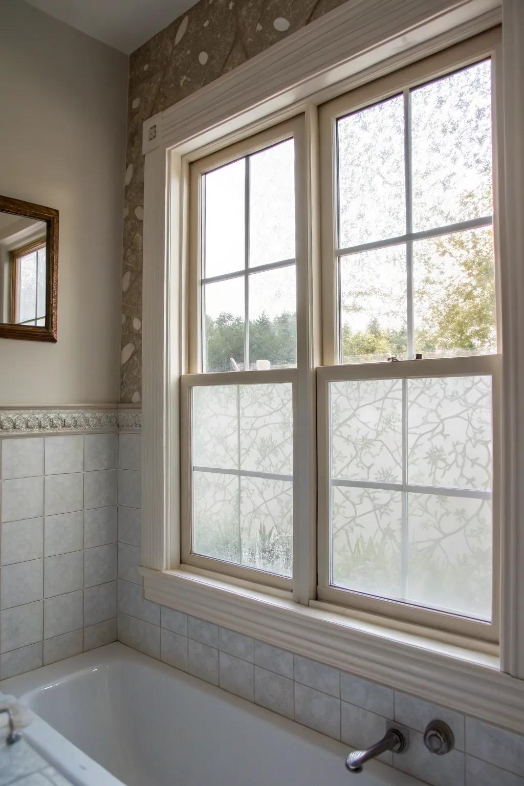 Add privacy and style with window film.