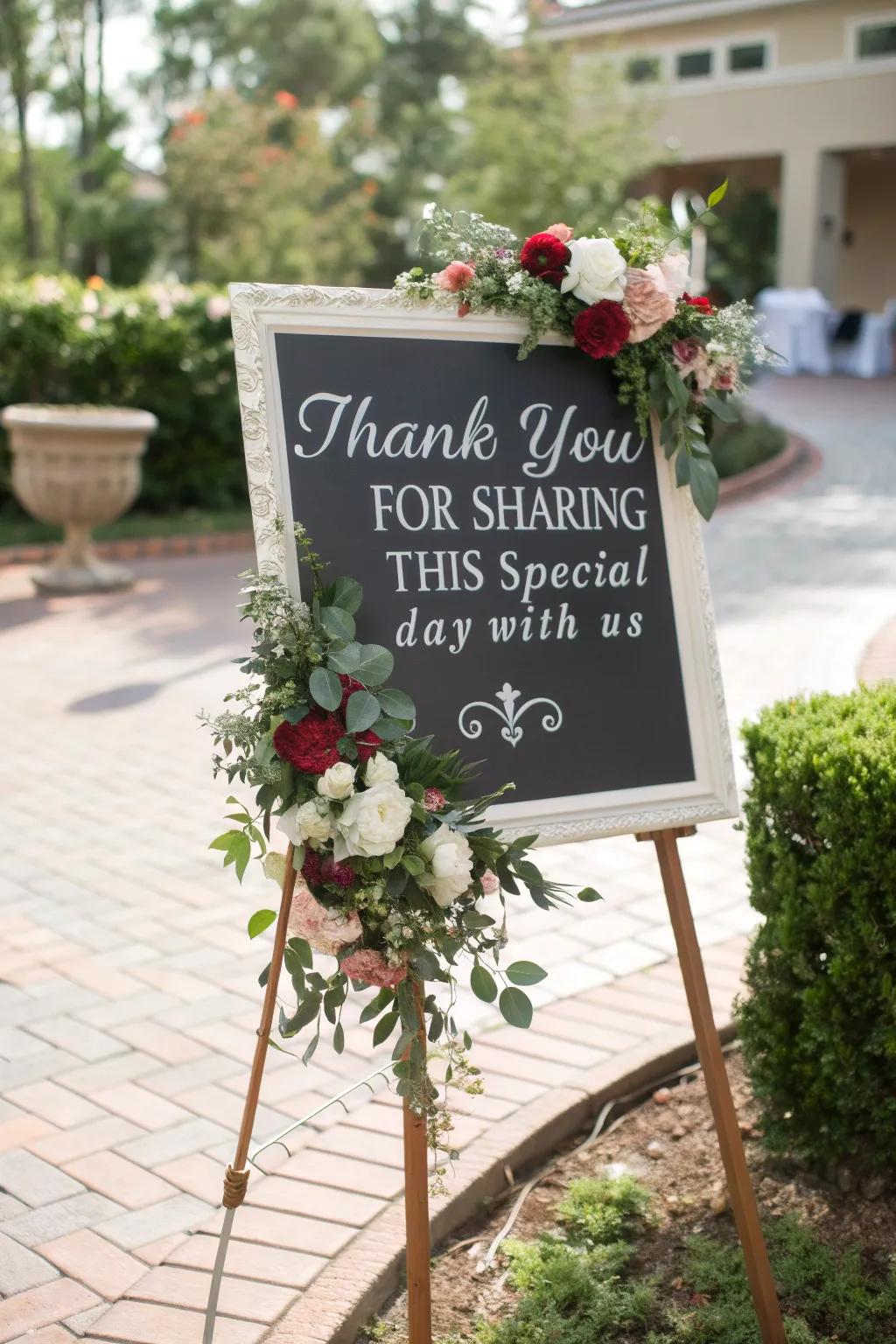 A message of gratitude ensuring invitees feel valued.