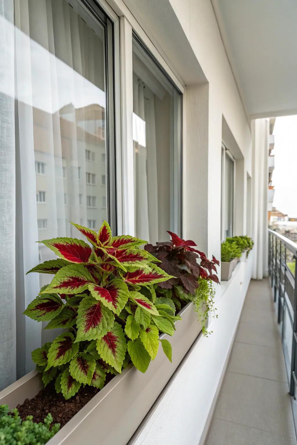 A singular variety of painted nettle provides a tranquil and cohesive aesthetic.