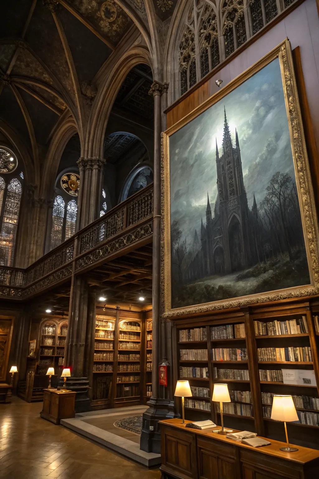 Add sophistication with Gothic architecture art