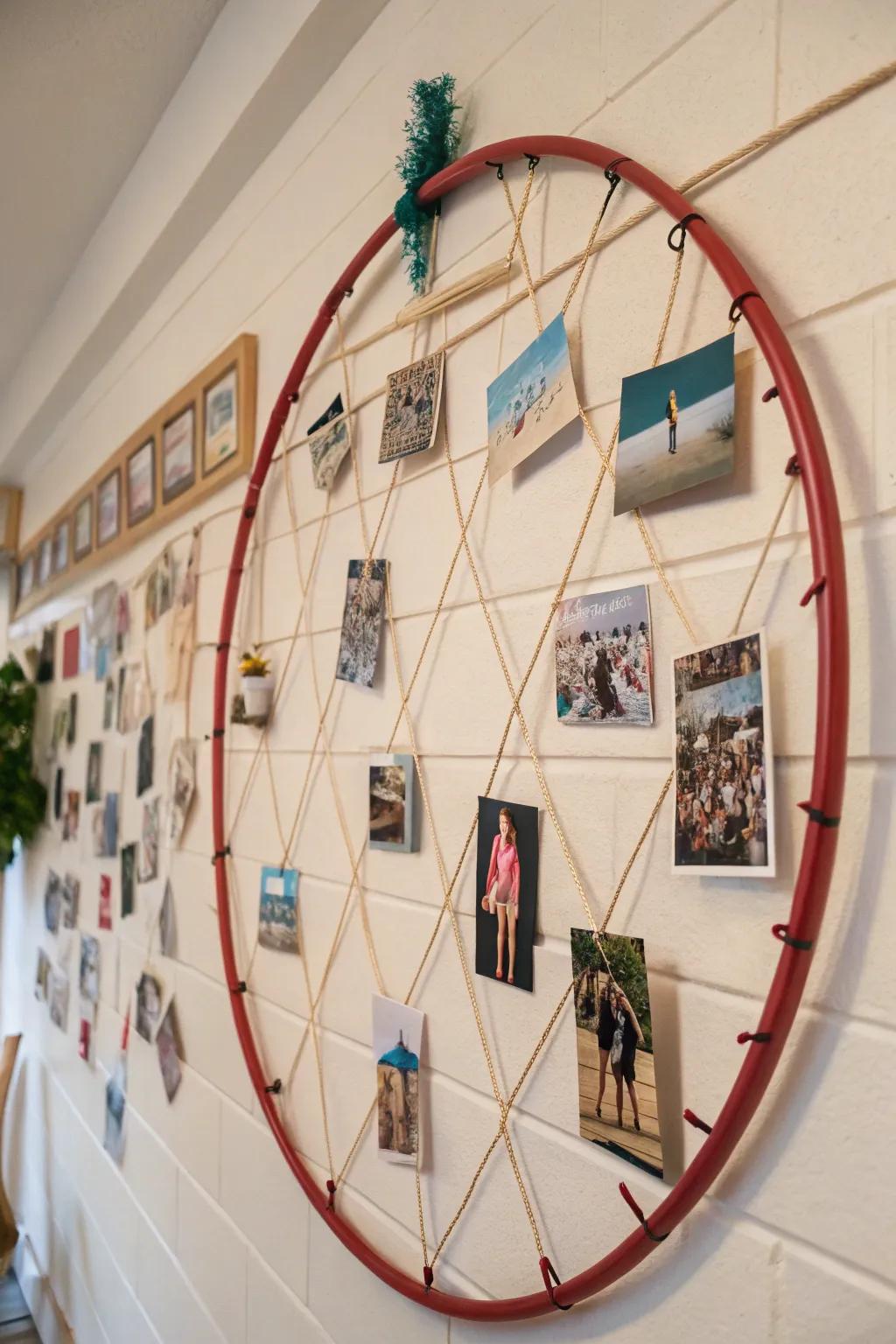 A photographic ring establishes a distinct statement.