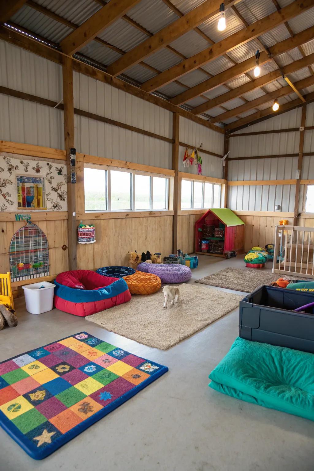 Create a haven for your pets in a pole barn sanctuary.