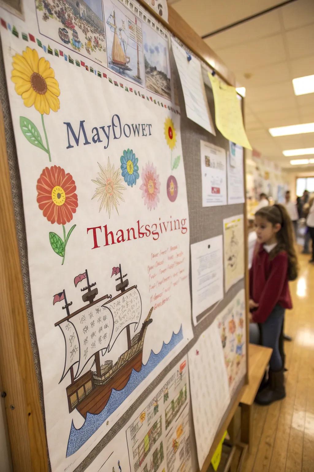 A Mini Mayflower setting sail with creative stories.