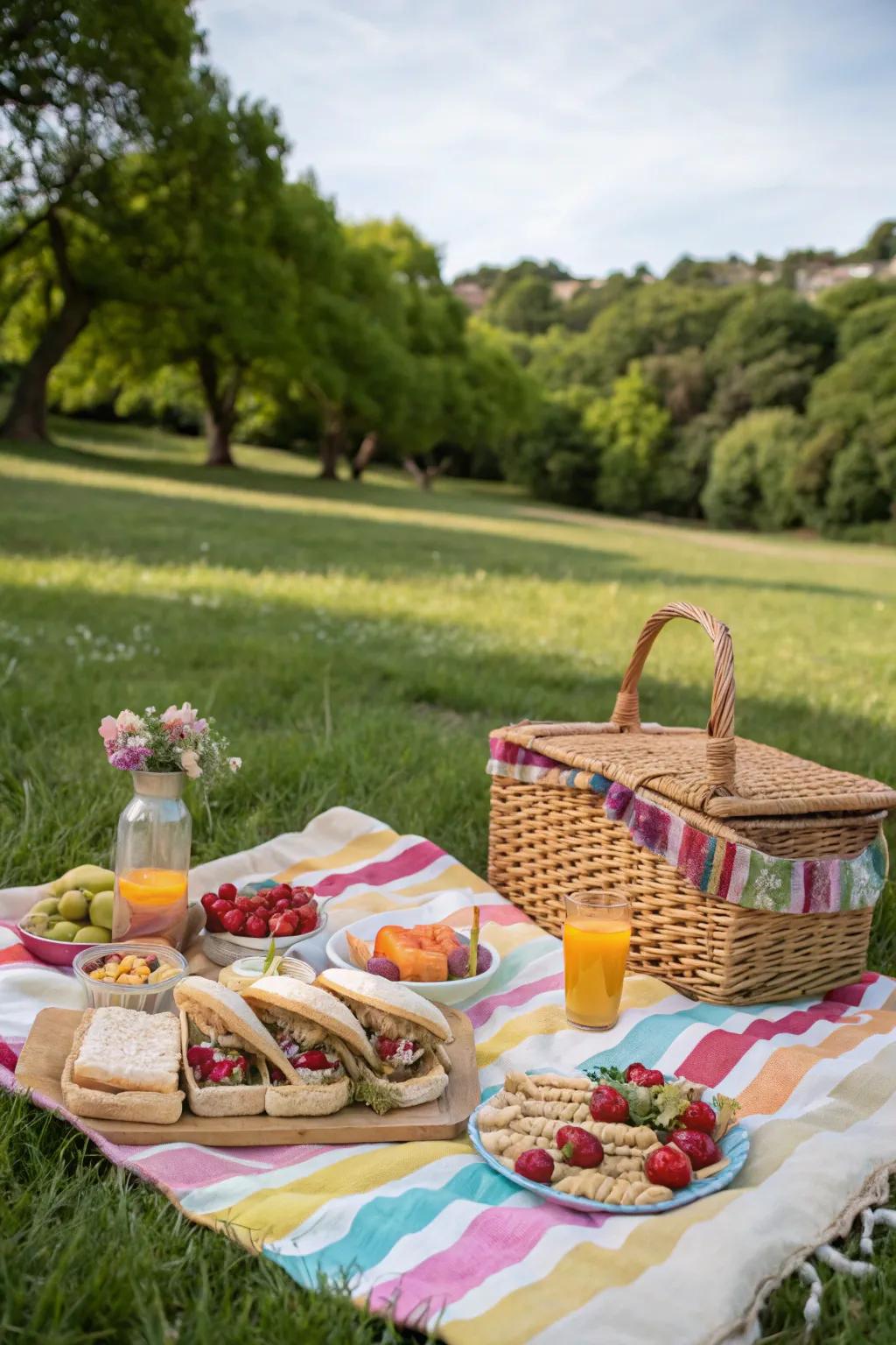 A surprise picnic offers a delightful and scenic birthday celebration.