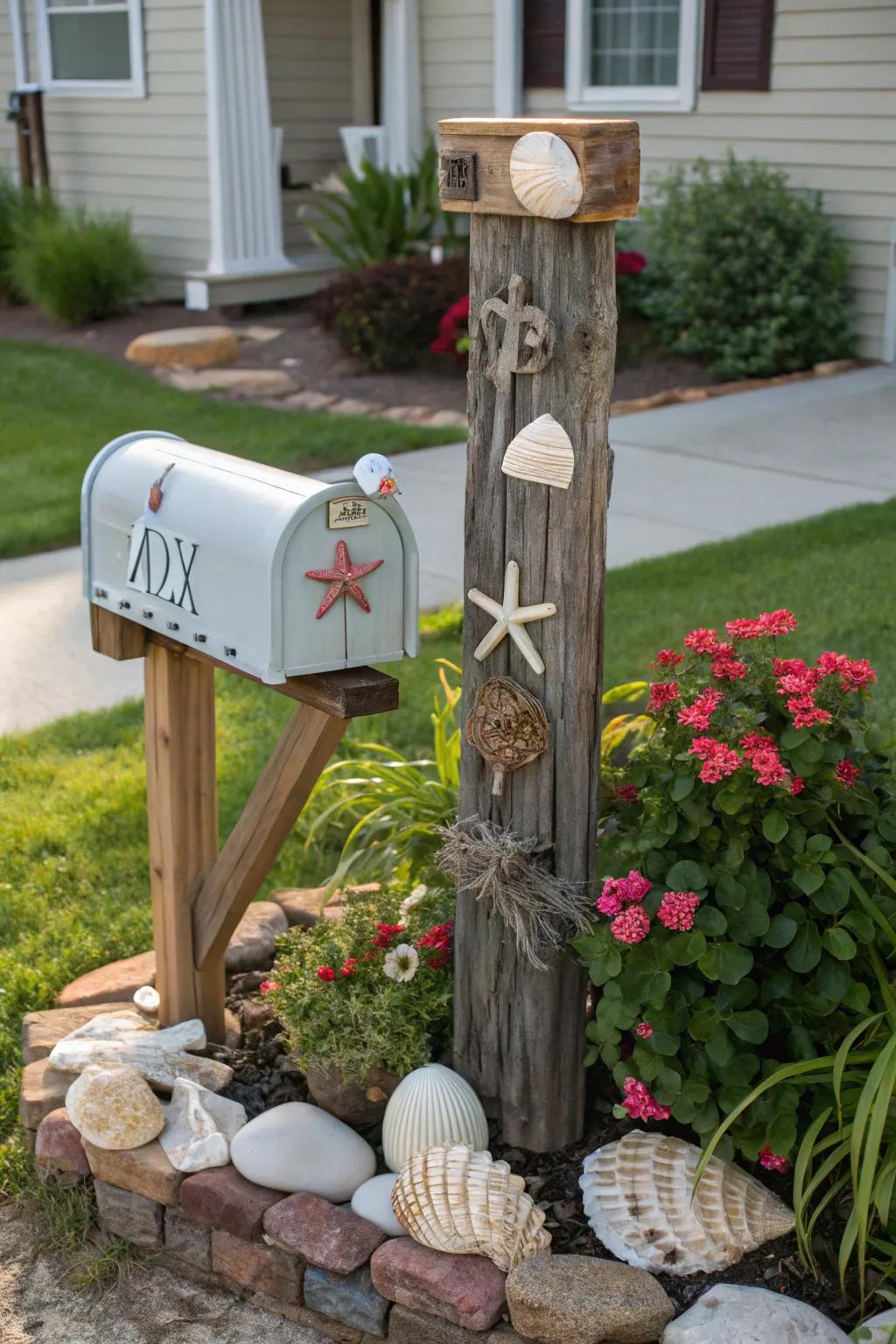 Showcase your personality with themed decor around your mailbox.