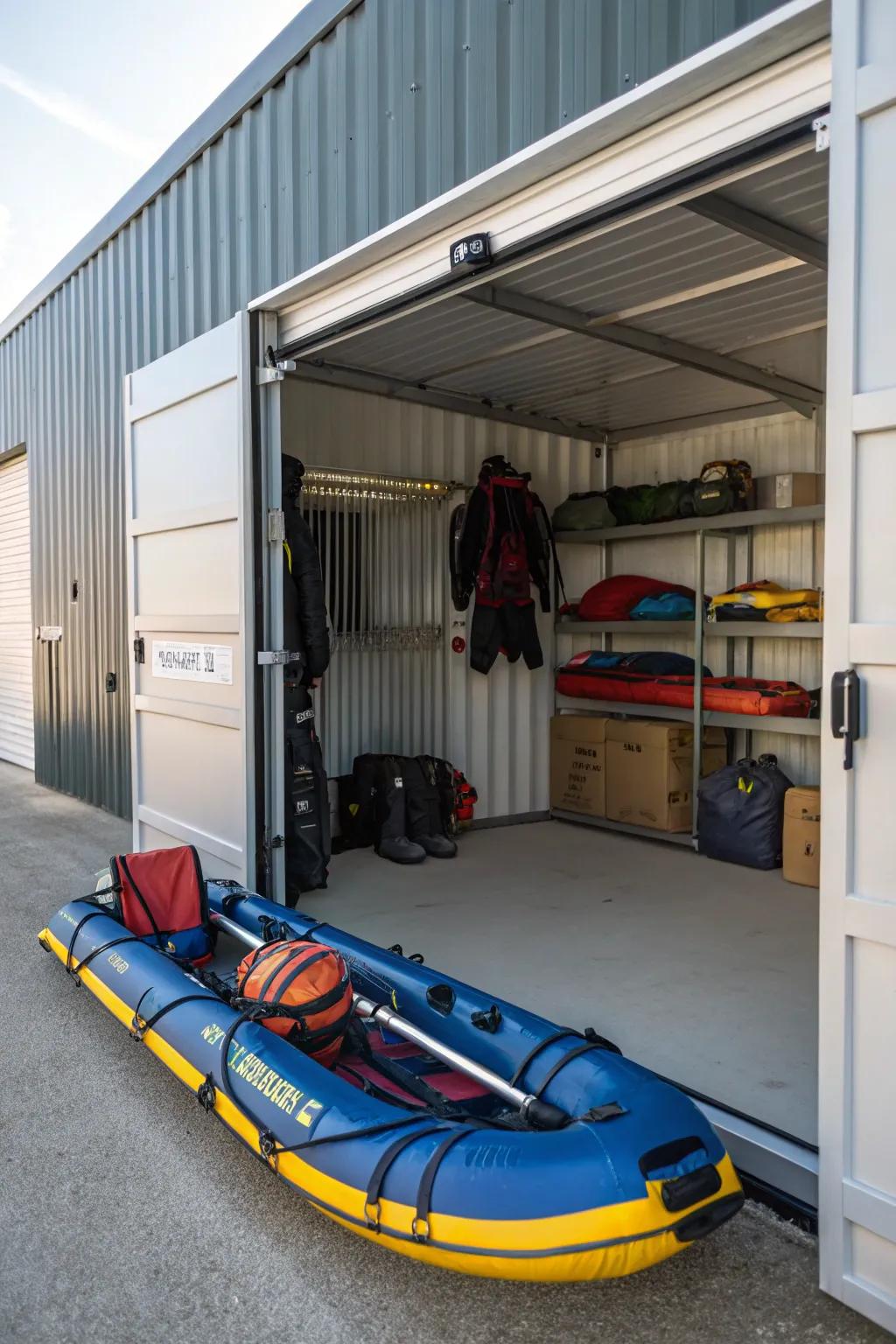 Rental storage offers convenience near your favorite water spot.