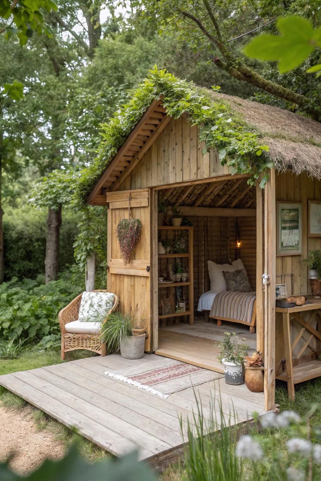 A nature-inspired sanctuary promoting relaxation.