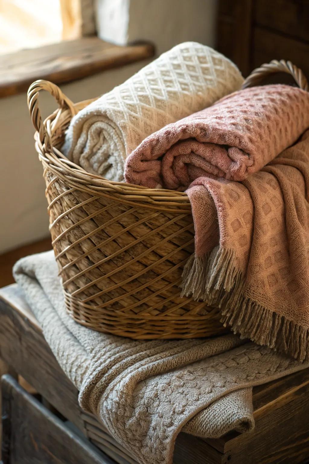 A cozy blanket adds warmth and comfort to any gift.