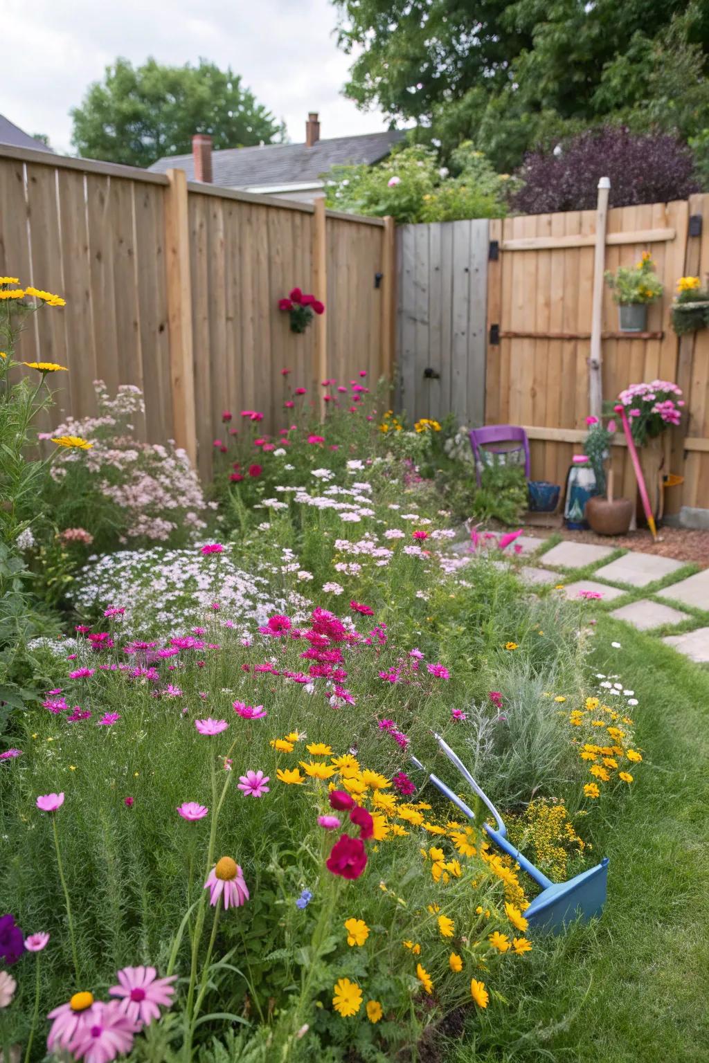 A wildflower meadow brings natural beauty and wildlife to your garden.