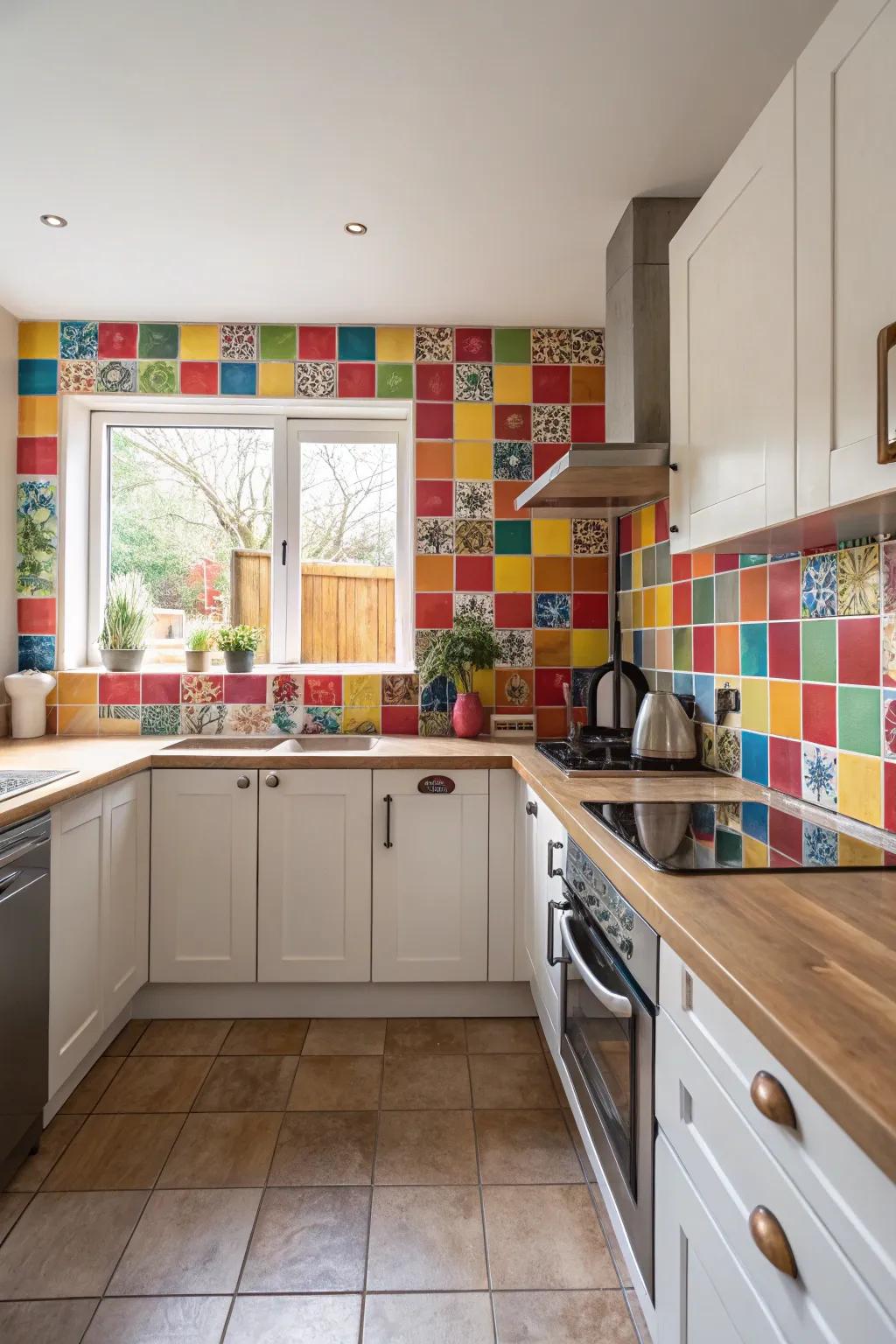 A splash of color adds personality to any kitchen.