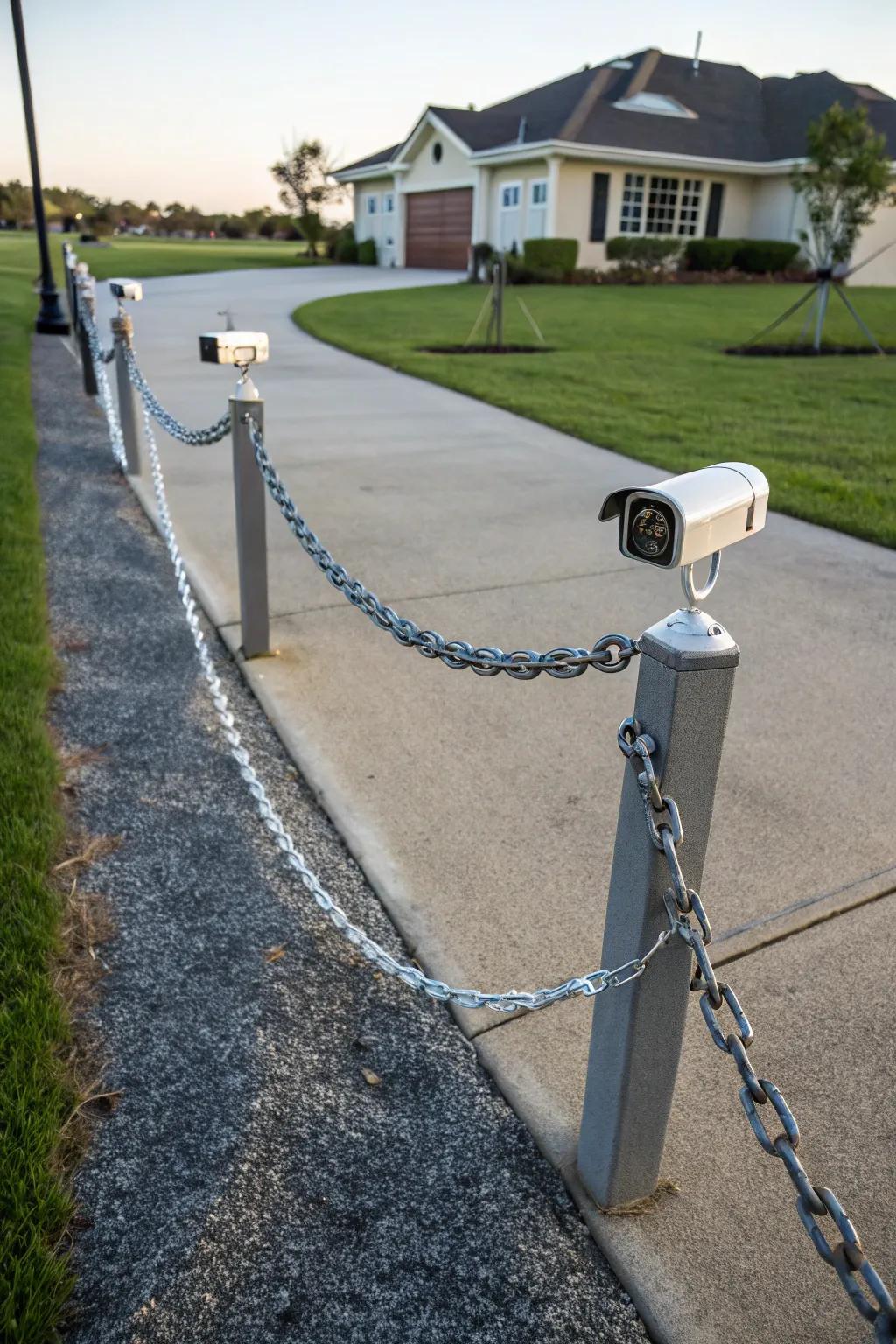 High-tech security with cables that incorporate cameras.