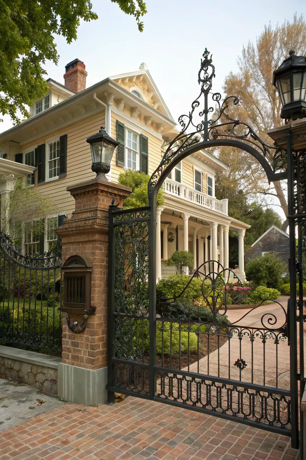 A vintage-inspired gate that combines nostalgia with modern features.