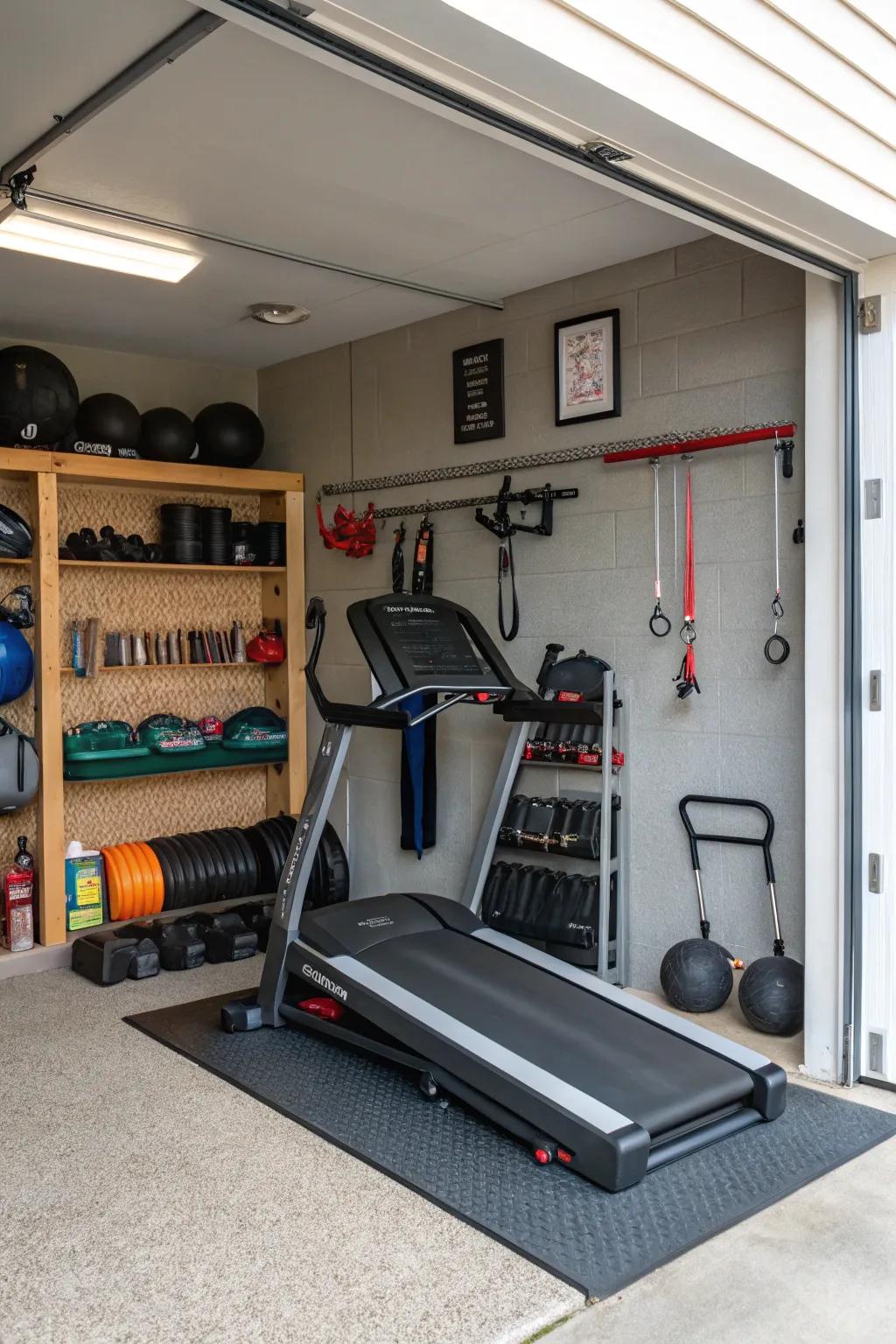 Foldable equipment maximizes your space efficiency.